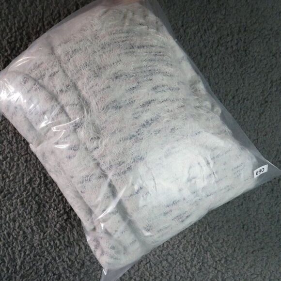 Knox Rose Women's Size M Fuzzy Open Front Cardigan Sweater Knitted Gray - Picture 13 of 13